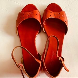Red Madewell sandals